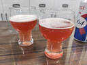 CLITON精酿啤酒杯家用玻璃扎啤杯酒吧餐厅大容量450mll饮料果汁杯2支 实拍图