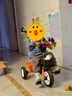 BABYJOEY儿童三轮车脚踏车1-3-5岁 简易自行车多功能手推车小蜜蜂 橙色 实拍图
