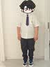 海妈家童装【100%棉】男童短袖衬衫儿童夏装2026新款学院风男孩白色衬衣 实拍图
