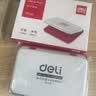 得力（deli）秒干印台红色104*71mm金属方形大号财务会计办公用品快干印台印泥可用雕刻印章 盘面90*56mm TB106 实拍图
