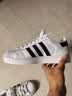 阿迪达斯adidas三叶草贝壳头SUPERSTARII男女休闲鞋 IH8659 40.5码 实拍图