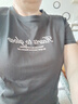 361°t恤衫女夏季新款潮流休闲宽松运动正肩上衣服短袖女装662629106-4 实拍图