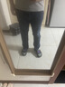 海澜之家（HLA）牛仔裤男皮标点缀直筒裤五袋款裤子男秋季新复古回潮 牛仔蓝过渡色（中）4F M 170/80A 实拍图