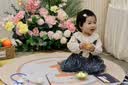 babylove婴幼儿背带裙女宝宝春秋季纯棉裙子洋气碎花半身裙春秋装卢浮宫韵 卢浮宫韵 80 实拍图