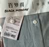 BLACKMONDAY夏季纯棉牛津纺衬衫男短袖全棉男士免烫时尚百搭商务休闲正装衬衣 实拍图