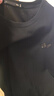 海澜之家（HLA）短袖T恤男款轻商务时尚系列绣花短袖男夏季 【凉感抗菌防螨】黑色97 XL 180/96A  推荐76-82kg 实拍图