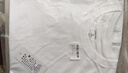 立蒙（LIMENG）男女装素色180g全棉短袖t恤圆领宽松体恤打底衫 白色 M 实拍图