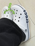 卡骆驰（CROCS）贝雅卡骆班洞洞鞋轻便耐磨一脚蹬休闲鞋女鞋时尚沙滩鞋|205089 白/深蓝-126 45 (290mm) 实拍图