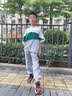 G.duck童装男童套装夏装新款儿童夏季套装男大童休闲运动服装小学生衣服 墨绿色 160 建议150-160cm12-13岁 实拍图