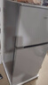 美的（Midea）112L两门小冰箱灰色双温小冰箱迷你家用宿舍租房灵活摆放节能低音深冷速冻 BCD-112CM 实拍图