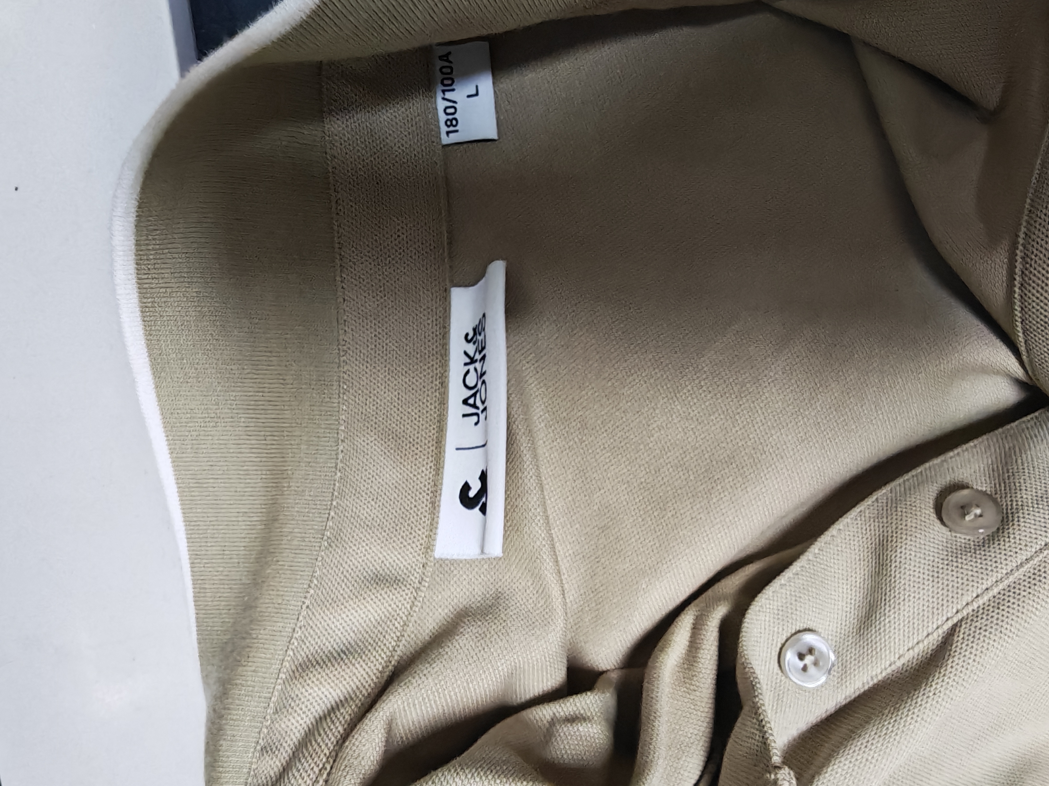 杰克·琼斯（JACK&JONES）26年新款polo衫男士夏季撞色翻领商务休闲刺绣logo短袖T恤男装 伦敦雾C02 L 180 实拍图