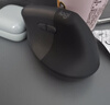 罗技（Logitech）Lift人体工学鼠标 垂直鼠标 小手鼠标 无线蓝牙鼠标 3台设备秒切换 带Logi Bolt接收器 黑色 实拍图