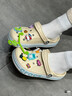 卡骆驰（CROCS）贝雅卡骆班洞洞鞋轻便耐磨一脚蹬休闲鞋女鞋时尚沙滩鞋|205089 冬日白/彩色-1LI 41 /42(260mm) 实拍图