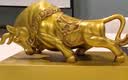 上善若水（sanstyle） 铜牛摆件全铜华尔街牛气冲天生肖牛黄铜工艺品办公室开业礼物 中号【长18宽9高12cm净重1.4kg】 实拍图