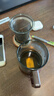 富光泡茶杯茶水分离高硼硅玻璃杯喝茶水杯子花茶杯男公道杯礼物400ML 实拍图