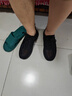 双星八特夏季透气男鞋大网孔网面清凉弹力飞织跑步运动休闲鞋纯黑色工作鞋 实拍图