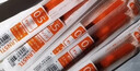 派通（Pentel ）0.5mm速干中性笔彩色替芯笔芯（适用于BLN75TL）XLRN5TL 橙色10支装 实拍图