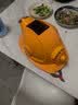 FSMZ安全帽双风扇太阳能充电两用 带LED灯AI蓝牙工程帽建筑工地安全帽夏季防晒制冷空遮阳调防护降温消暑头盔 双风扇双太阳能双空调1万毫安黄 实拍图