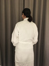洁丽雅（Grace）浴袍男女秋冬季纯棉睡袍柔软舒适全棉吸水成人五星级酒店 秋冬款-白色(双面毛圈) L（男女可穿170~185cm） 实拍图