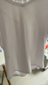 立蒙（LIMENG）男女装素色180g全棉短袖t恤圆领宽松体恤打底衫 黑色 L 实拍图