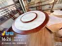 言居乌金木岩板餐桌全实木圆桌家用带电磁炉餐桌椅子组合全套吃饭桌子 1.3米一桌6椅【送配套转盘】 配大款椅子 实拍图