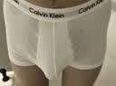 Calvin Klein内衣【吴晗同款】男士三条装ck低腰棉质透气防夹臀四角平角内裤男 U2664I03-海军蓝/枫叶红/月光白 3条 M 实拍图