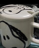 史努比(SNOOPY)陶瓷水杯可爱简约马克杯带盖勺男女创意个性潮流咖啡杯办公室家用喝水杯子 倒立白色（350ML） 实拍图