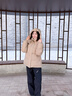 波司登冬羽绒服女士修身短款休闲加厚脱卸帽立领休闲百搭外套 晒单实拍图