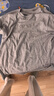 MARKLESS【安心品质】纯棉亲肤T恤男士纯色短袖打底衫5630 浅麻灰 2XL 实拍图