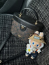 蔻驰（COACH）【官方授权店】奢侈品单肩手提女包经典老花盒子包礼物送母亲节 CBQ35IMXAQ深棕配黑色 实拍图