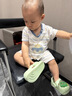 牧童儿童拖鞋夏男宝宝洞洞鞋软底女童卡通洗澡婴幼儿家居鞋奶龙绿150 实拍图