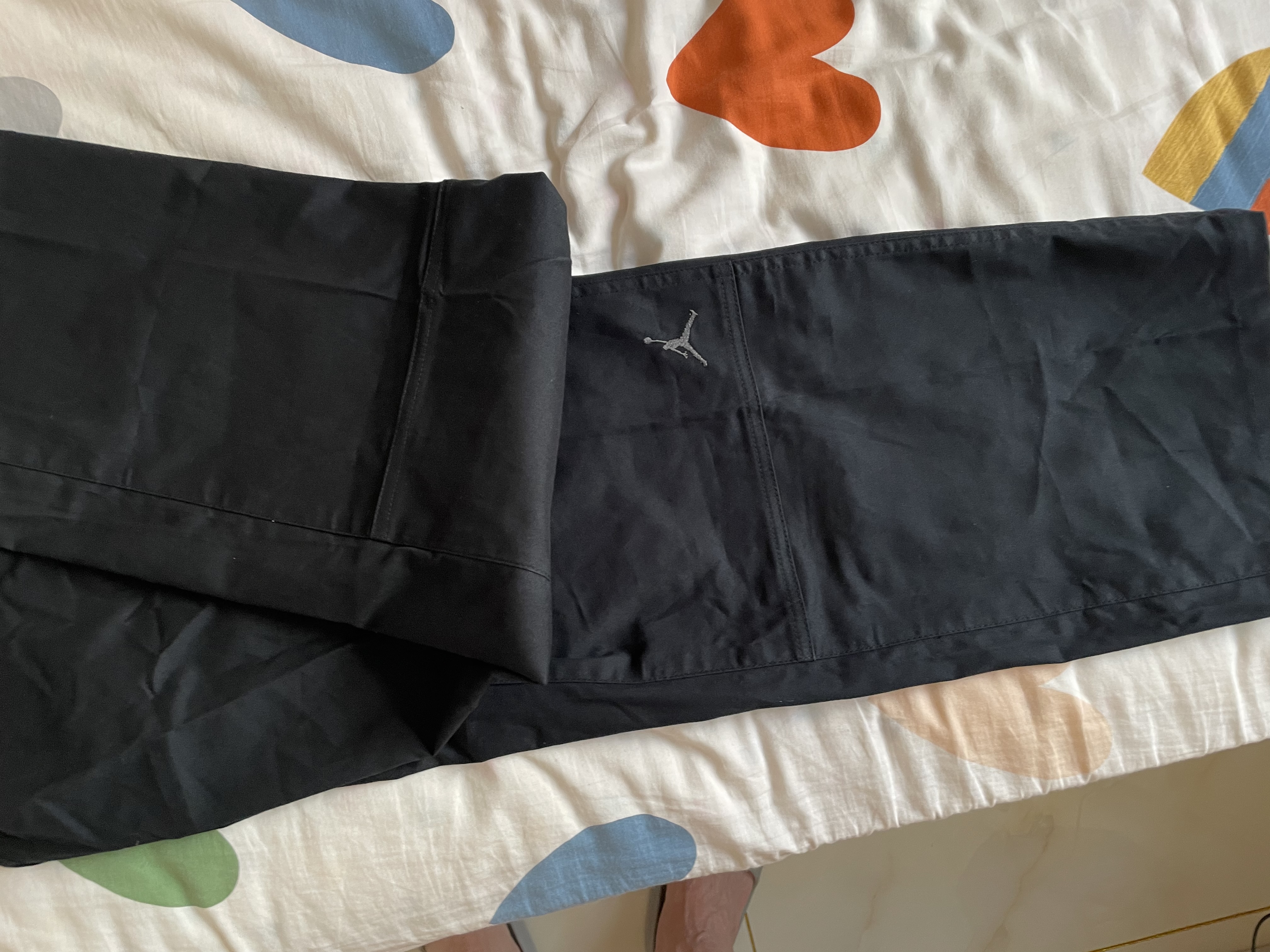 耐克（NIKE）乔丹男子梭织长裤秋季耐穿运动裤休闲裤梭织工装裤直筒裤运动裤 HF9330-010 98%棉/假门禁设计/可机洗 XL 实拍图