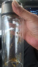 双层隔热玻璃杯耐高温水杯玻璃杯子双层高硼硅玻璃杯旅行装备 钢本色450ml 实拍图