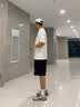 真维斯（Jeanswest）t恤男短袖潮流潮牌宽松纯棉夏季男士半袖男女重磅220g体恤衣服男R 面料升级220G-白（ZS金狮子） XL 【推荐130-160斤左右】 实拍图