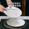 京东京造陶瓷盘子餐盘深盘菜盘微波炉适用 春之意 8英寸汤盘2个装 实拍图
