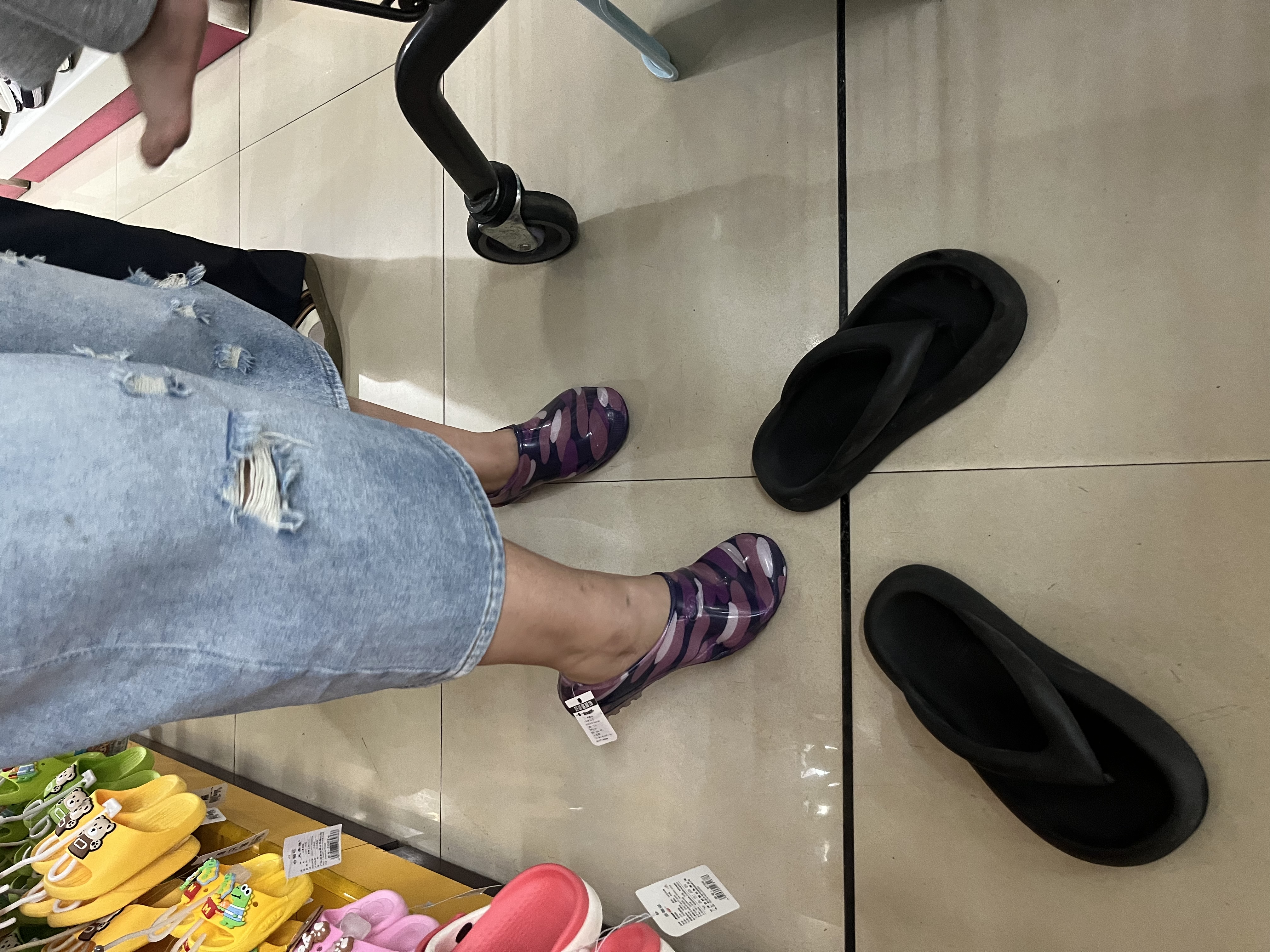 巴布豆儿童拖鞋男童女童沙滩鞋宝宝凉鞋婴幼儿洞洞鞋 粉红 170码 实拍图