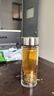 富光玻璃杯双层带茶隔大容量水杯 高档商务泡茶杯 高硼硅杯子500ml 实拍图