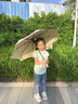 美度全自动三折雨伞学生儿童晴雨伞环扣柄可挂书包圆角防戳M3075黄色 实拍图