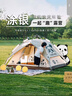 骆驼帐篷户外便携式折叠野营露营公园野餐全自动帐篷【山系熊猫】 实拍图