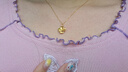 中国黄金四叶草黄金项链女2026新款吊坠520送女朋友礼物老婆妈妈生日 足金吊坠+足金链+证书礼盒 实拍图