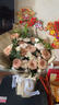 花旺鲜花速递乌梅子酱玫瑰花生日礼物女友老婆全国同城配送鲜花礼物 【秋日爱意】11支卡布奇诺+多头玫瑰|dym13 实拍图