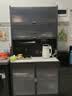帅仕（shuaishi）钢制餐边柜一体靠墙客厅岩板台面推拉门置物架现代橱柜轻奢备餐柜 实拍图