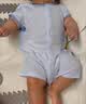 贝肽斯婴儿衣服夏季薄款连体衣新生儿宝宝短袖竹棉纱布哈衣睡衣 实拍图