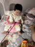 拉米奇骐女宝宝学步鞋0-1岁软底防滑不掉春夏季6—12个月婴儿鞋男幼儿布鞋 爱心紫色 12 码内长11CM 实拍图