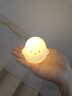 卡通小鸡仔小夜灯高颜值卧室可爱装饰发光玩具儿童生日分享小礼物 小鸡仔/白色 实拍图