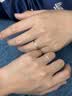 CRD克徕帝【现货闪发】契合钻石情侣款对戒婚戒结婚订婚钻戒铂金戒 白18K金 男戒 约3分 实拍图