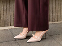 CHARLES&KEITH缎面蝴蝶结尖头高跟凉鞋女生日礼物520礼物送女友CK1-60361556 Light Pink浅粉色 36 实拍图