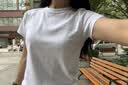 JD FASHION京东自有品牌50支液氨凉感女士t恤短袖圆领正肩2026新款衣服 实拍图