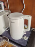 美的（Midea）电热水壶家用烧水壶泡茶0涂层食品级304不锈钢自动断电双层防烫全钢无缝1.5L大容量 MK-HJ1566 实拍图