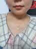 艾米莎纯18K金AU750真金四叶草吊坠项链锁骨坠子不掉色玫瑰金送女友礼物 18K金黄金色白贝母15mm+证书 单一个吊坠（无配链） 实拍图